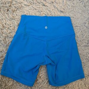 lululemon athletica pool side blue align shorts 6”